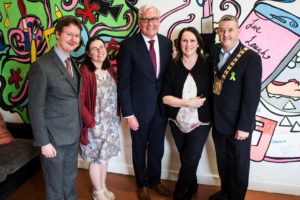 Pictured L-R: Shane Dempsey ARC, Dr Sinead Conneely WIT, Mr Kevin Vickers - Canadian Ambassador, Dr. Roisin O'Shea ARC & Mayor Paul Gogarty